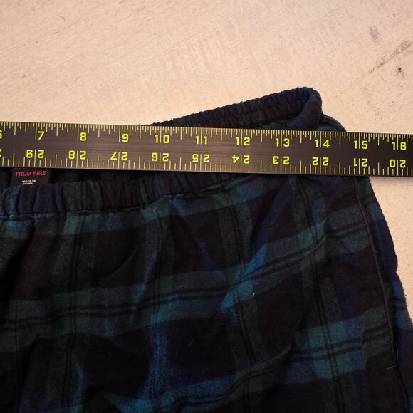 Madewell Women's Green Plaid Flannel Pajamas SZ Small - Picture 8 of 8